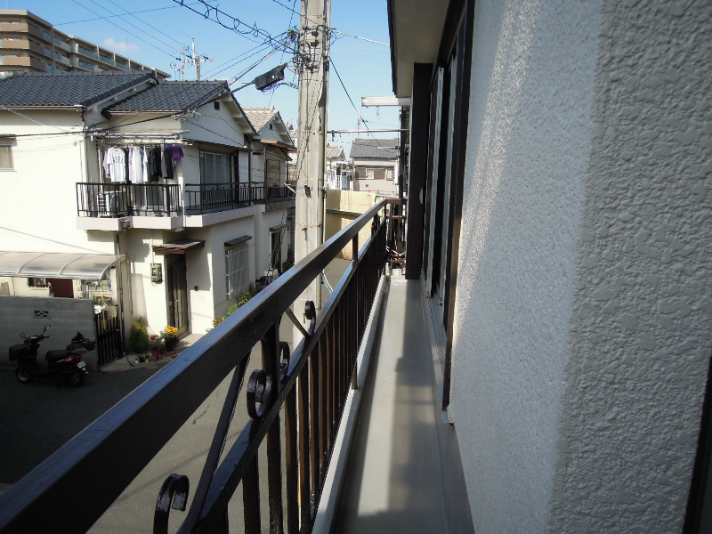明橋貸家 ベランダ