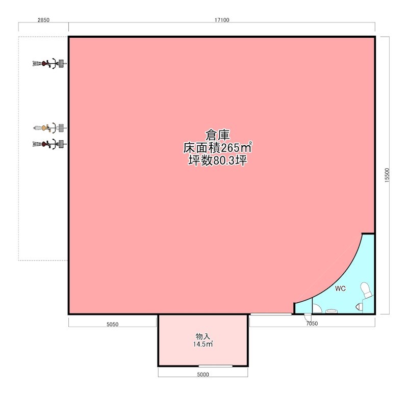 宮町工場 南側 間取り
